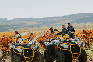 Una ruta en quad doble para 2 en Grape Aventura en Haro (La Rioja)