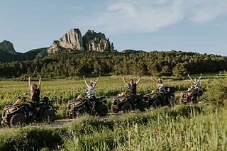 Una ruta en quad doble para 2 en Grape Aventura en Haro (La Rioja)