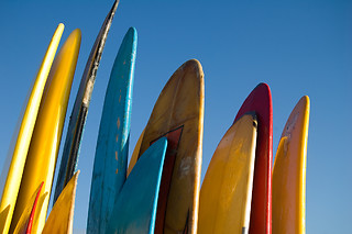 Clase de surf en Les Botigues de Sitges (Barcelona)