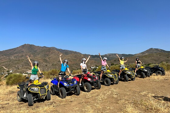 Una ruta en quad para 2 en Aventouralia en Las Lagunas de Mijas (Málaga)
