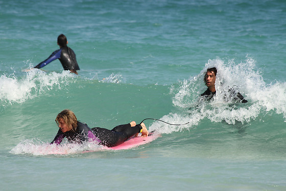 Un día de curso de surf en Lajares (Las Palmas)