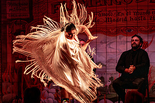 Un espectáculo flamenco con tapeo para 2 en Flamenco de Leones en Madrid