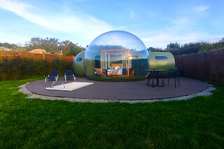 Una noche bajo las estrellas en una burbuja con desayuno para 2 en Luzada Glamping Burbujas en Xove (Lugo)