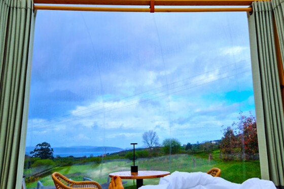 Una noche bajo las estrellas en una burbuja con desayuno para 2 en Luzada Glamping Burbujas en Xove (Lugo)