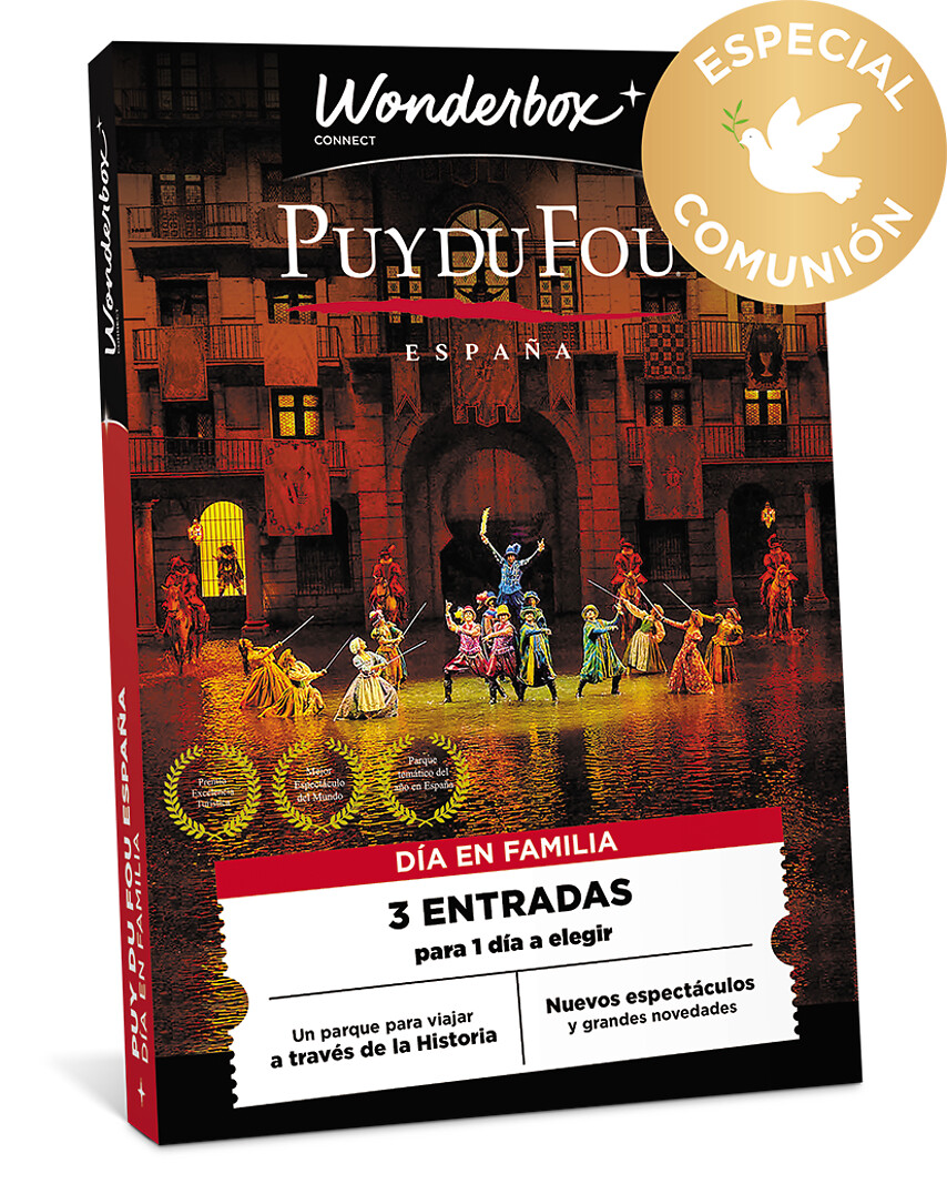 Especial Comunión: Puy du Fou España - 2 Adultos y 1 Niño