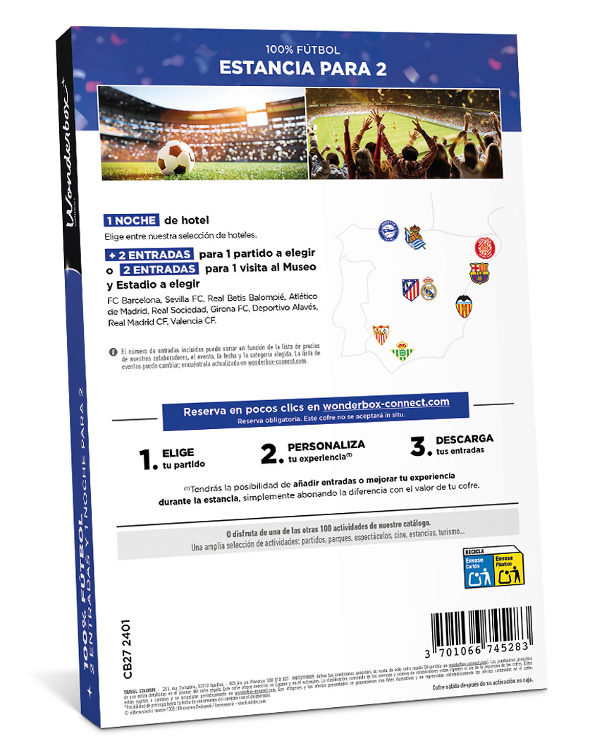 100% Fútbol – 1 partido + 1 noche