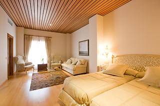 Una noche en habitación doble superior con desayuno para 2 en Hacienda Albae en Argamasilla de Alba (Ciudad Real)