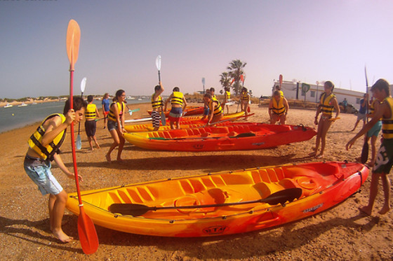 Alquiler de kayak doble en Chiclana (Cádiz)