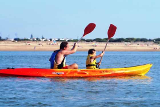 Alquiler de kayak doble en Chiclana (Cádiz)