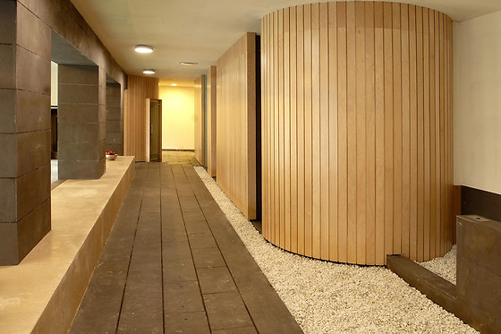 Un acceso a espacio bienestar para 1 en Hotel Rural Spa Resguard dels Vents en Ribes de Freser (Girona)