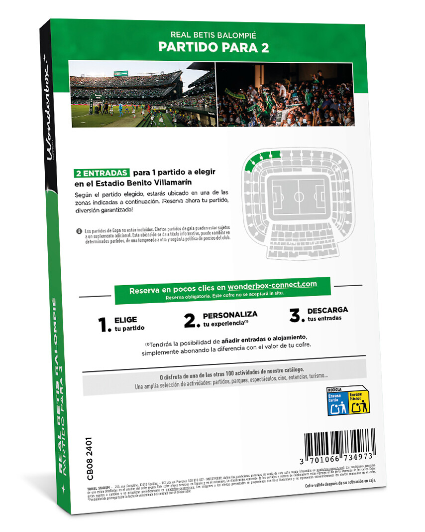 Especial Comunión: Real Betis Balompié - 2 entradas