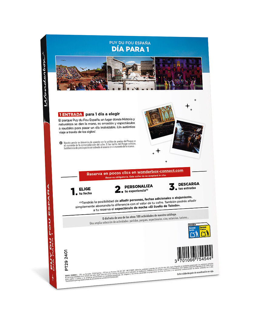 Puy du Fou España - 1 dia / 1 adulto