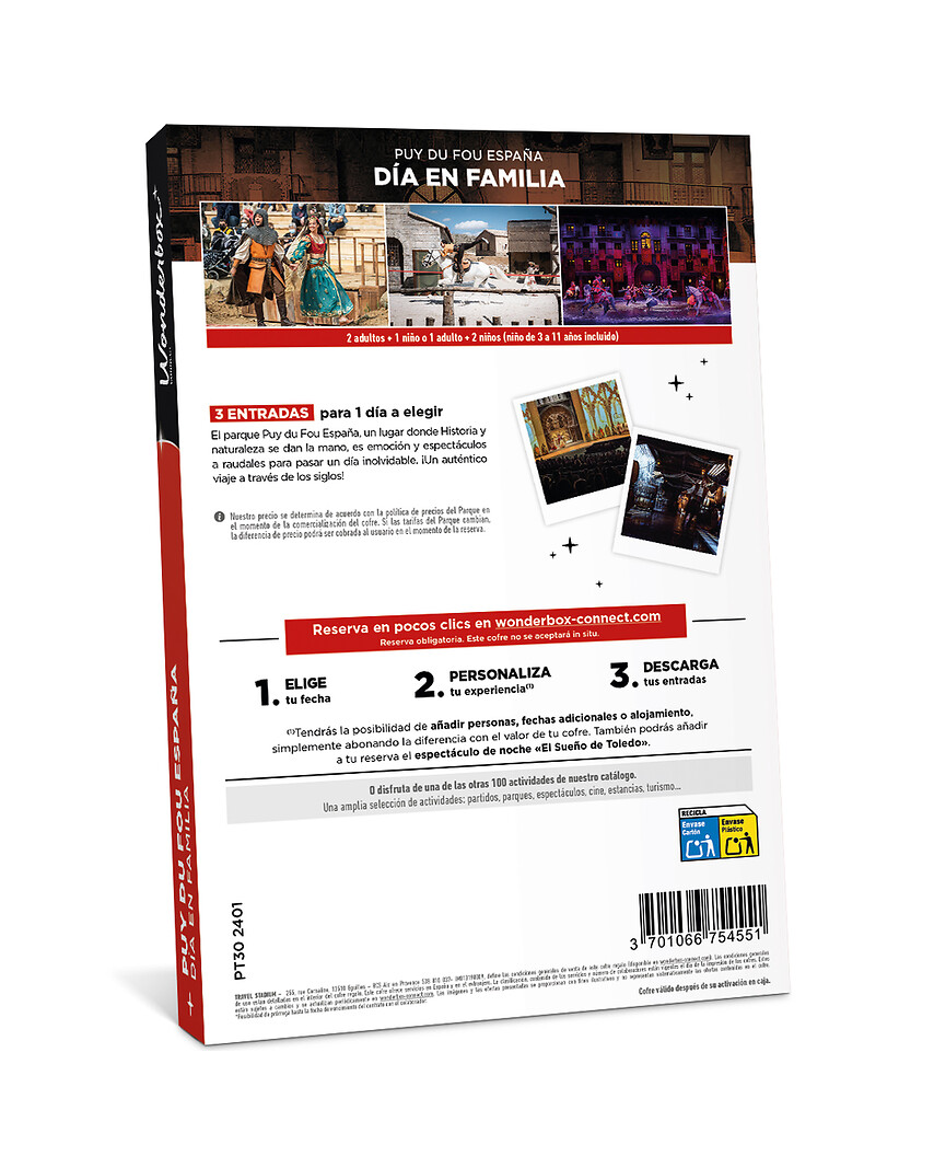 Puy du Fou España - 2 Adultos y 1 Niño