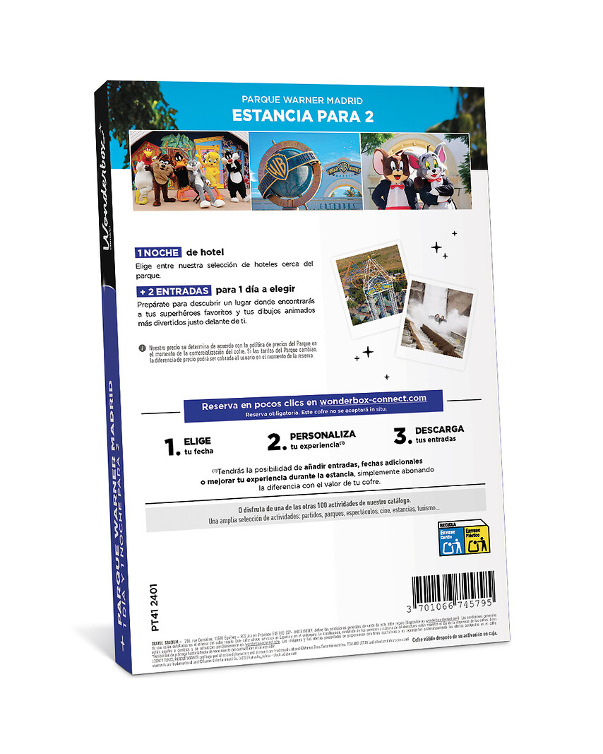 Parque Warner Estancia - 2 entradas + 1 noche