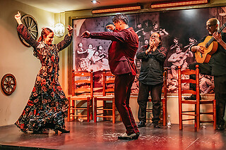 Un show flamenco con cocktail para 1 en Tablao Flamenco La Cantaora en Sevilla